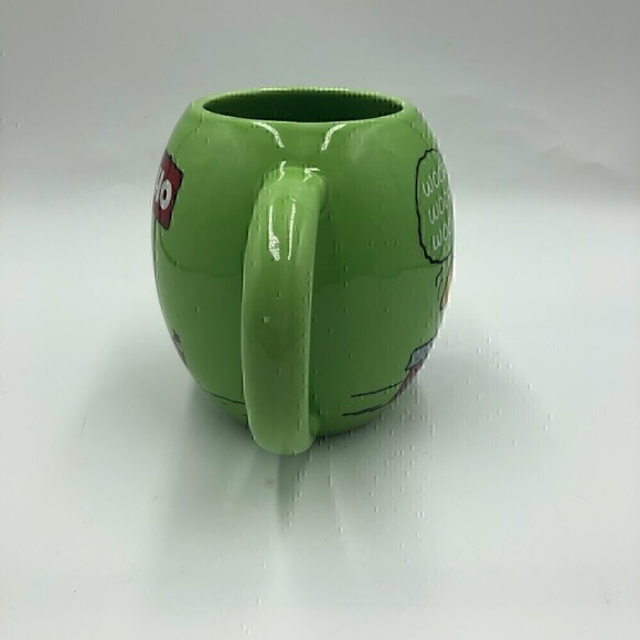 Peanuts Christmas Kcare Green Snoopy Woodstock Oversized Ceramic Mug Cup - Picture 5 of 13